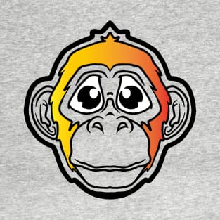 Sad Monkey (Orange Gradient) T-Shirt